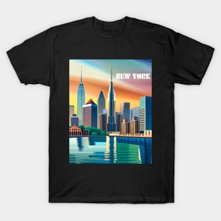 NYC Colorful Skyline T-Shirt